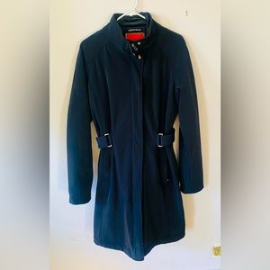 The north face trench coat cinch able belted large primaloft embroidered lined